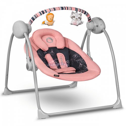 Lionelo Ruben elektromos hinta adapterrel - Pink Baby