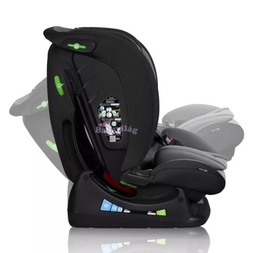 Lionelo Izzy I-Size gyermekülés (40-150 cm) - Black Grey 