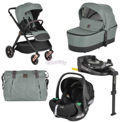 Cangaroo Macan 4in1 babakocsi dönthető hordozóval - zöld