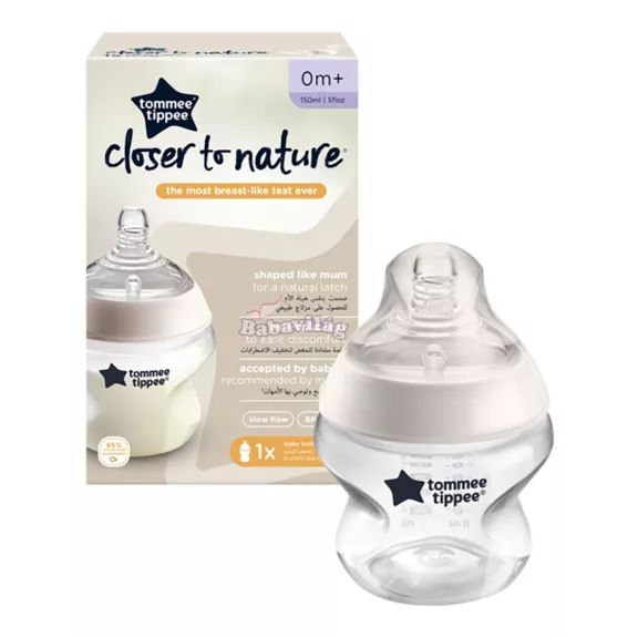TOMMEE TIPPEE Closer To Nature cumisüveg 150ml átlátszó