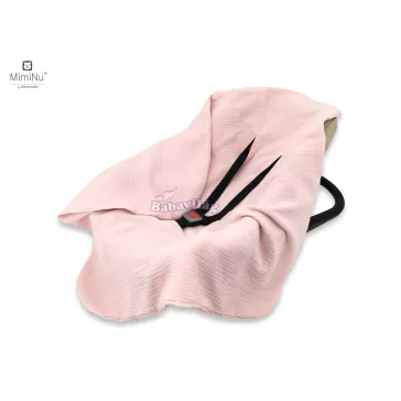 Hordozóba köthető takaró muszlin pink