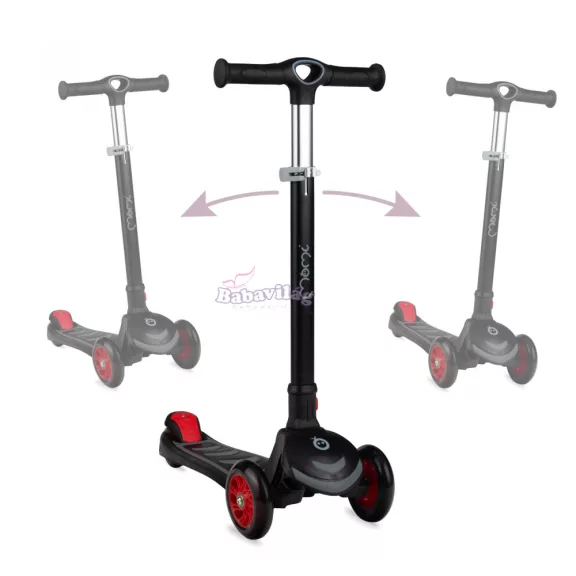 MoMi Vivio 3 kerekű roller - fekete