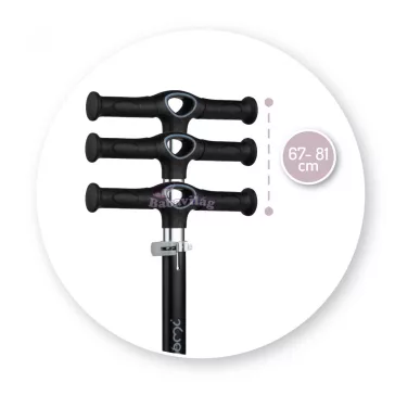 MoMi Vivio 3 kerekű roller - fekete