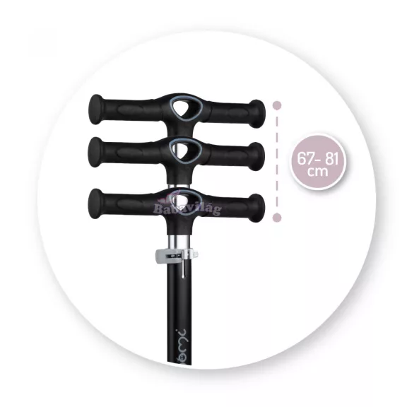 MoMi Vivio 3 kerekű roller - fekete