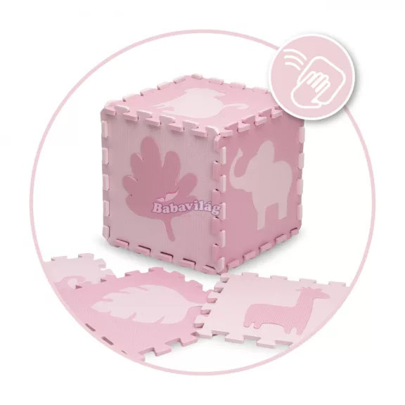 Momi Zawi szivacs puzzle pink