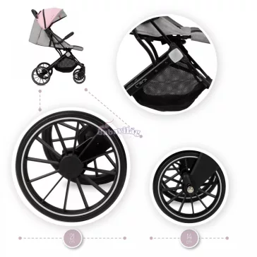 MoMi Estelle Dakar sport babakocsi - pink