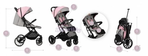 MoMi Estelle Dakar sport babakocsi - pink