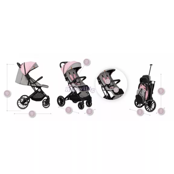 MoMi Estelle Dakar sport babakocsi - pink