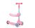 Momi Kiuru 2in1 roller és futóbicikli pink