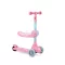 Momi Kiuru 2in1 roller és futóbicikli pink