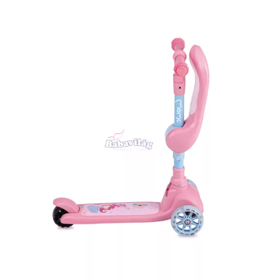 Momi Kiuru 2in1 roller és futóbicikli pink