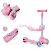 Momi Kiuru 2in1 roller és futóbicikli pink