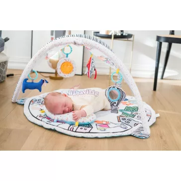 Qkids City  játszószőnyeg labdákkal