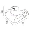 MoMi VENKO ülésmagasító Isofix - zöld