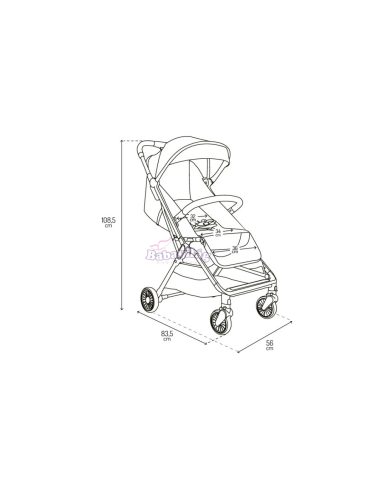 MoMi Andrea babakocsi Light Brown