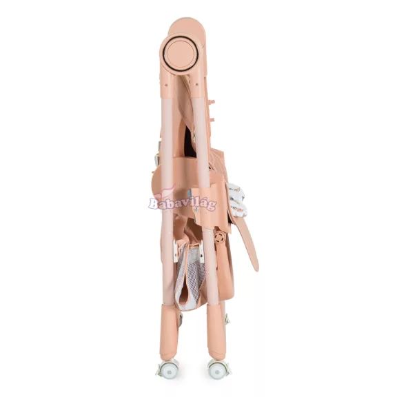 SURPRISE etetőszék szilikon tányérral, evőeszközzel, előkével PINK 