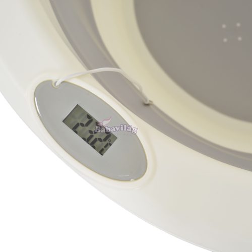 TERRA összecsukható kád digitális hőmérővel  - SZÜRKE 