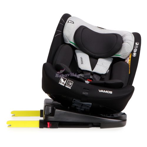 MONI VAMOS 360 fokban forgatható gyerekülés 40-150cm szürke