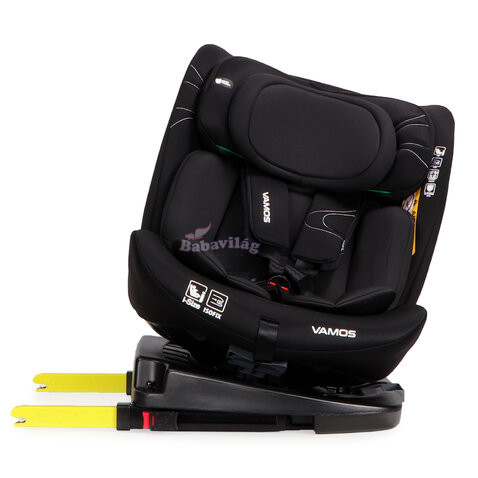 MONI VAMOS 360 fokban forgatható gyerekülés 40-150cm fekete