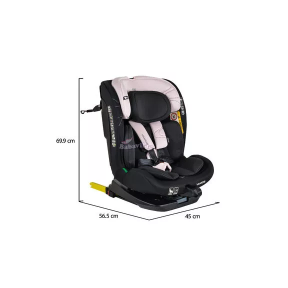 MONI VAMOS 360 fokban forgatható gyerekülés 40-150cm pink
