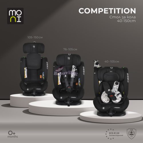 Moni COMPETITION dönthető autós ülés 40-150cm  fekete