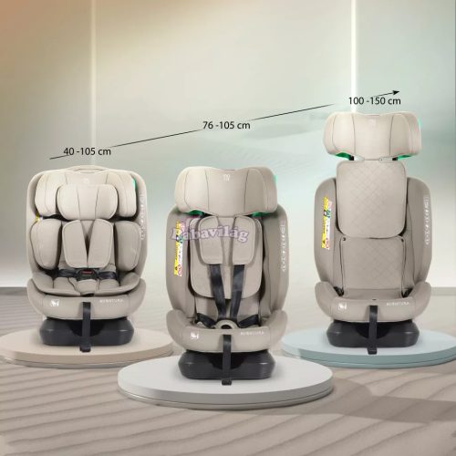 Moni Aventura I-Size gyermekülés 40-150 cm - Bézs 