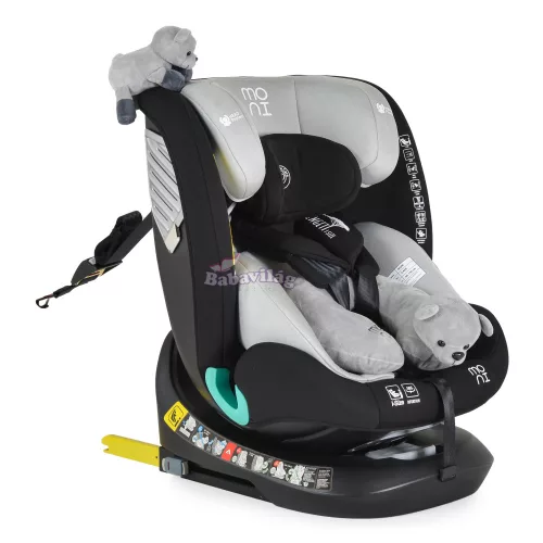 Moni Serengeti i-Size Isofix gyermekülés (40-150 cm) - Szürke 
