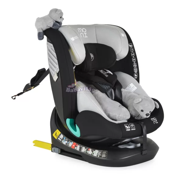 Moni Serengeti i-Size Isofix gyermekülés (40-150 cm) - Szürke 