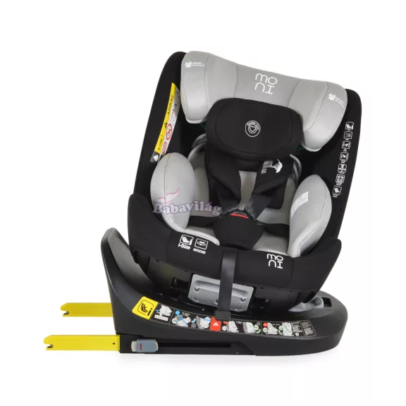 Moni Serengeti i-Size Isofix gyermekülés (40-150 cm) - Szürke 