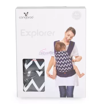 Cangaroo Explorer 2 pozíciós hordozó szürke