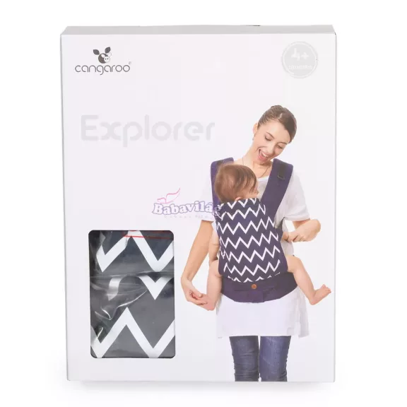 Cangaroo Explorer 2 pozíciós hordozó szürke