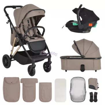 Moni MERCI babakocsi szett 3in1 BÉZS/LATTE 