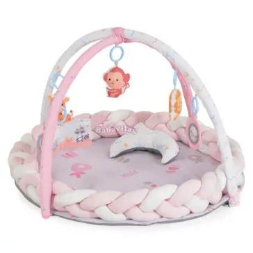 NAYA játszószőnyeg ,  hasaló párnával PINK 