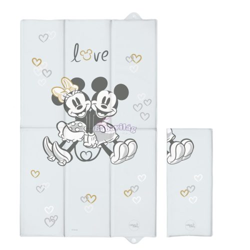 Ceba pelenkázó lap összehajtható 50x80 Mickey és Minnie - szürke