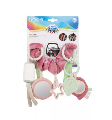 Canpol Pastel felakasztható plüss játék - Rózsaszín 