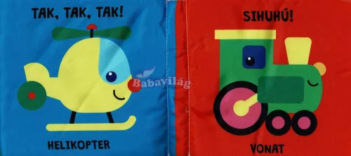 Textil könyv rágókával - Járművek