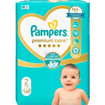 Pampers Premium Care pelenka 2-es 2-5 kg 68db 