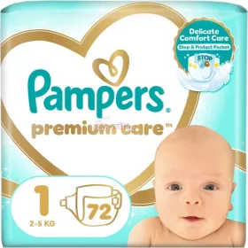 Pampers Premium Care pelenka 1-es 2-5 kg  72db