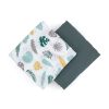 Bambusz muszlin 2db-os szett Misty Green Leaves 120 x 120 cm