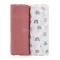 Bambusz muszlin 2db-os szett Misty Rose Rainbow 120 x 120 cm