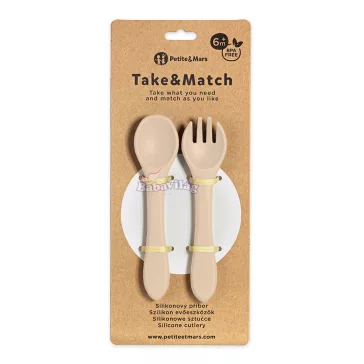   PETITE&MARS Szilikon evőeszközök TAKE&MATCH Desert Sand 6m+