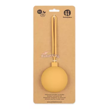 PETITE&MARS  Szilikon cumitartó tok Intense Ochre 0m+