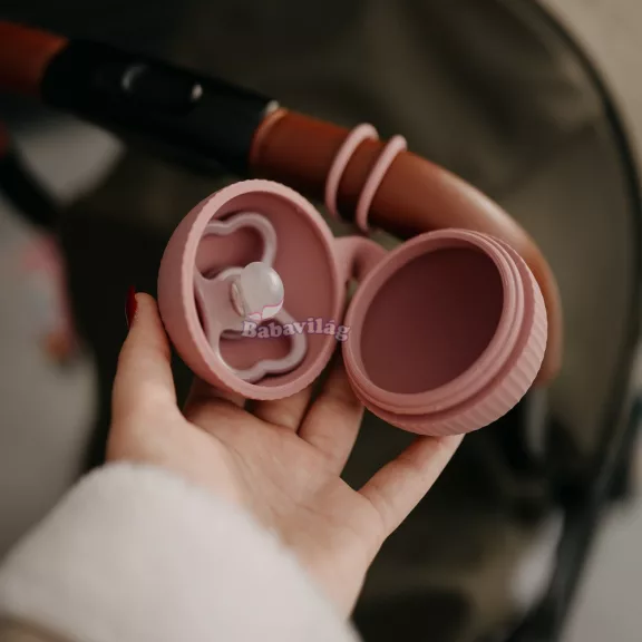 PETITE&MARS  Szilikon cumitartó tok Intense Ochre 0m+