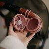 PETITE&MARS  Szilikon cumitartó tok Dusty Rose 0m+