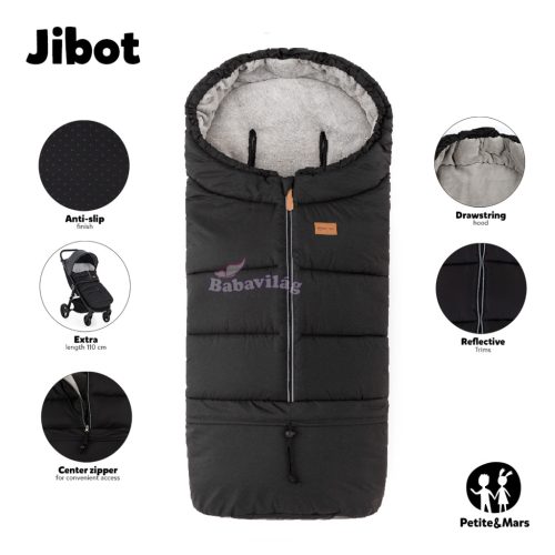 PETITE&MARS Állítható bundazsák 3in1 Jibot Black