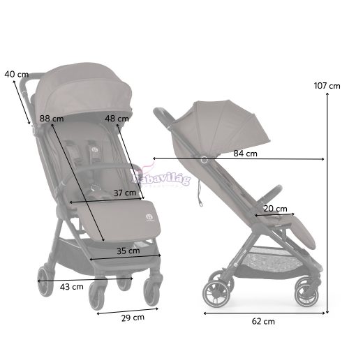 PETITE&MARS Sport babakocsi Zip Creamy Cocoa