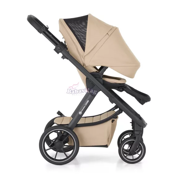 PETITE&MARS Kombinált babakocsi ICON 2in1 Mocha Beige LITE RWS + Core Pro i-Size Black Grey + Bázis talp