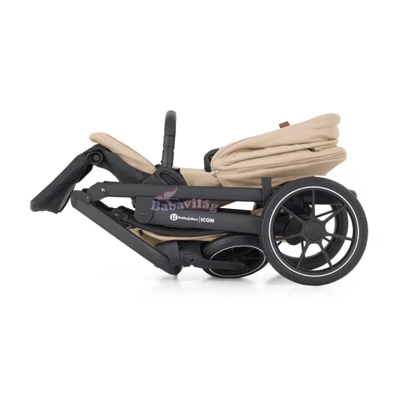 PETITE&MARS Kombinált babakocsi ICON 2in1 Mocha Beige LITE RWS + Core Pro i-Size Black Grey + Bázis talp