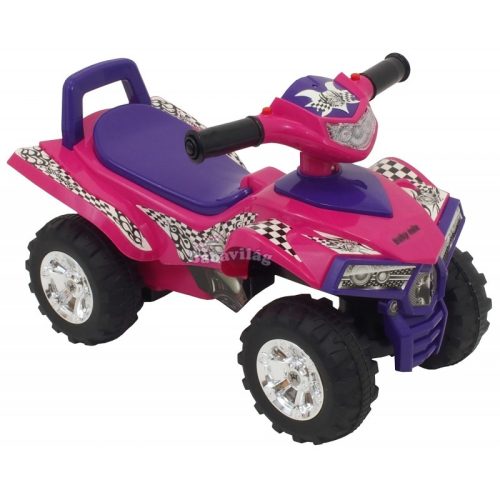 Baby Mix Kismotor Quad és járássegítő, zenélő, elemes Pink