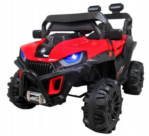 Elektromos autó távirányítóval és ringató funkcióval Buggy X8 R-Sport, Piros 